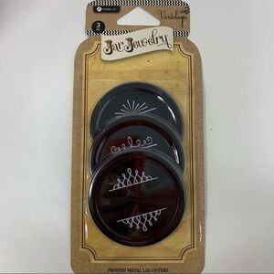 Jar Jewelry Lids. 3 pc pack